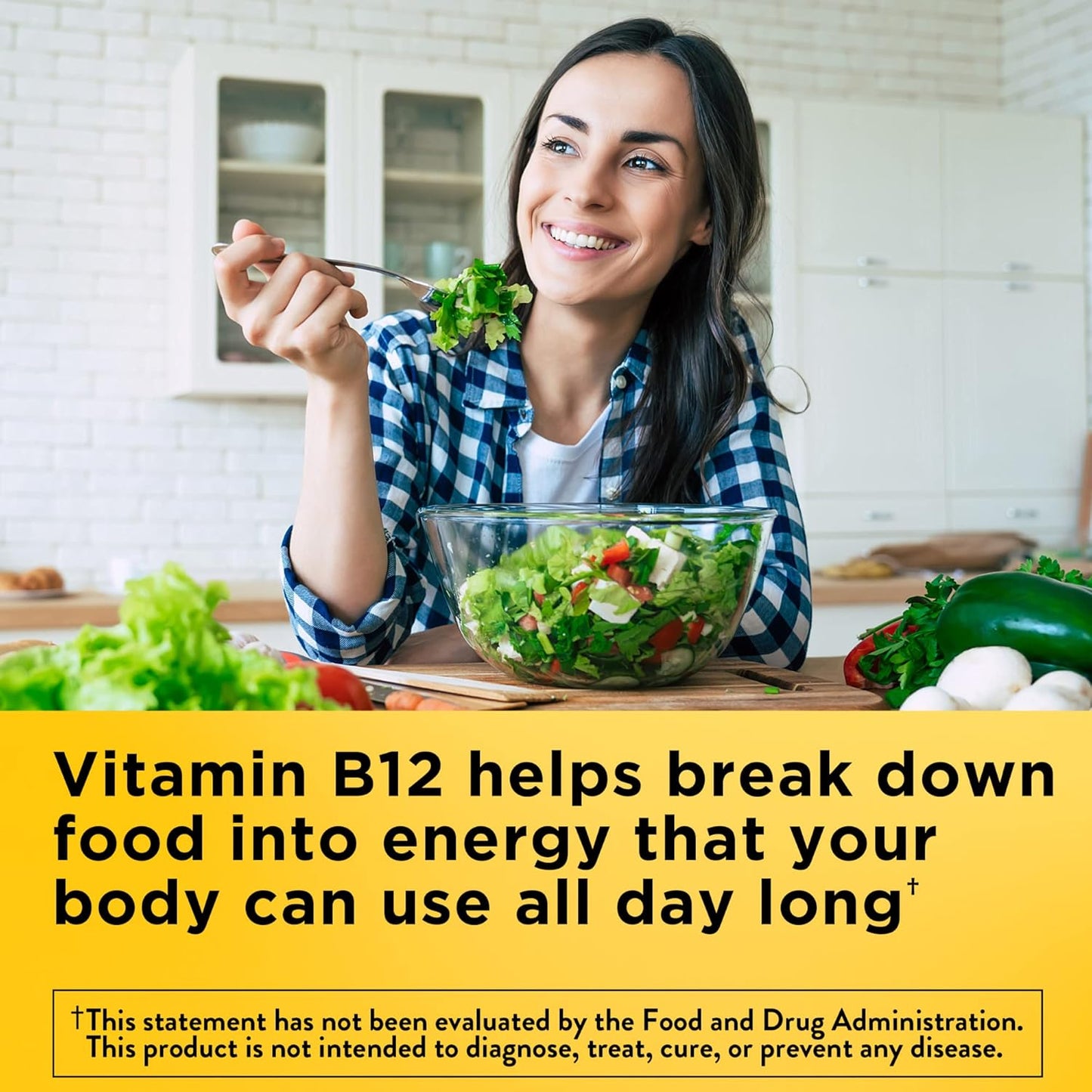 Nature Made Vitamin B12 1000 mcg, Easy to Take Sublingual B12 for Energy Metabolism Support