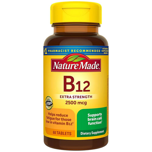 Nature Made Extra Strength Vitamin B12 2500 mcg, Dietary Supplement